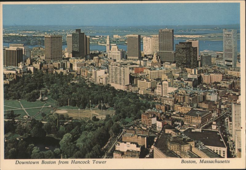 Downtown Boston from Hancock Tower Massachusetts Dino Sassi