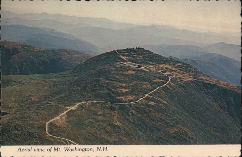 Aerial View of Mount Washington Summit, NH New Hampshire