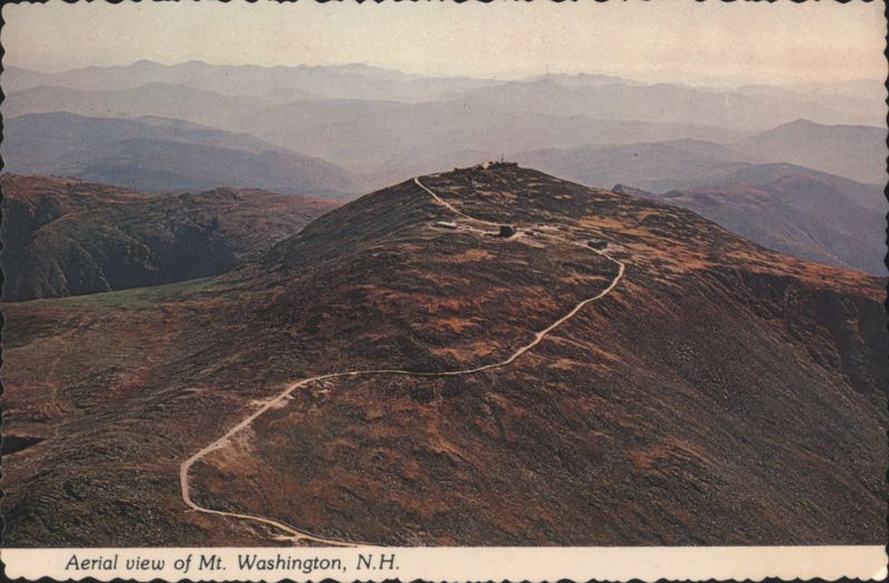 Aerial View of Mt. Washington Summit, NH New Hampshire