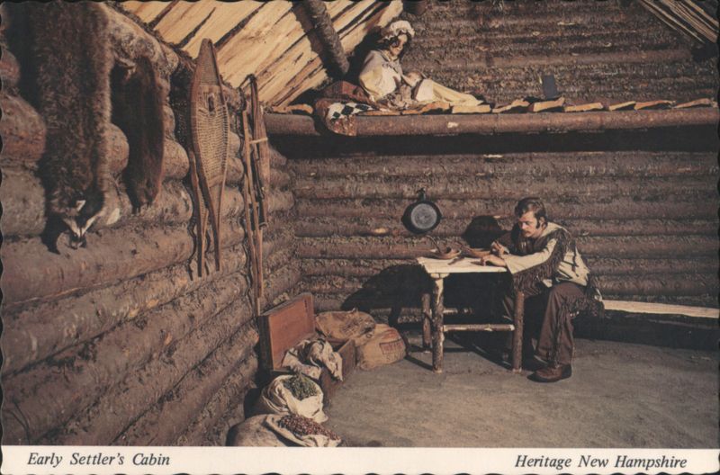 Early Settler's Cabin, Heritage New Hampshire Glen