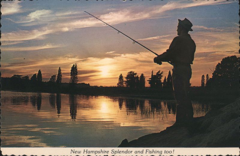 New Hampshire Splendor and Fishing Sunset