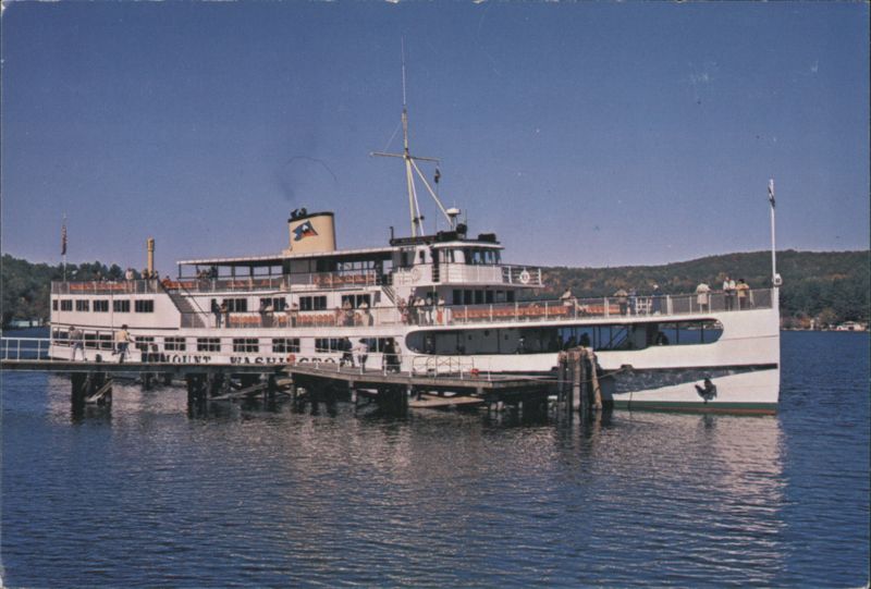 M.V. Mount Washington at Alton Bay, Lake Winnipesaukee New Hampshire