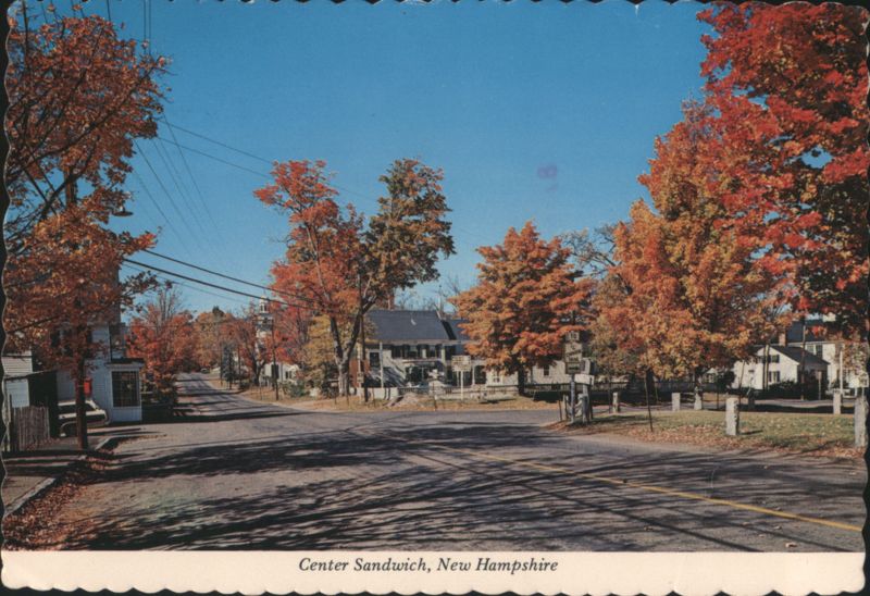 Center Sandwich, NH Autumn Foliage Street Scene New Hampshire