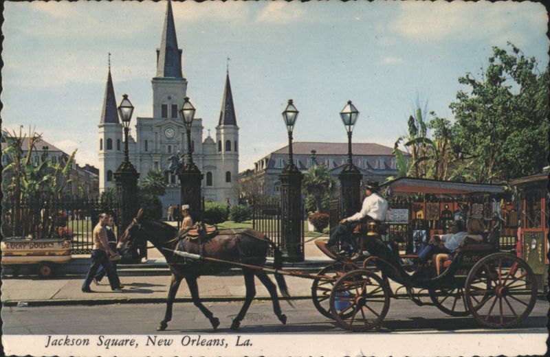 Jackson Square, St. Louis Cathedral, New Orleans, LA Louisiana