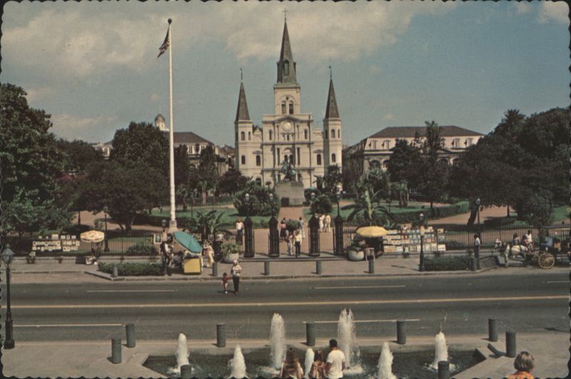 Jackson Square, St. Louis Cathedral, French Quarter New Orleans Louisiana