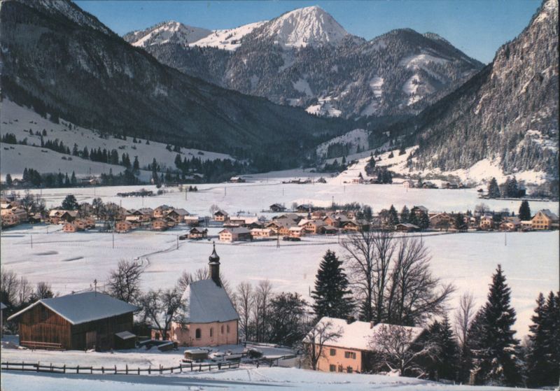 Pfronten im Allgäu Winter Valley View Schönkahler Mountain Germany