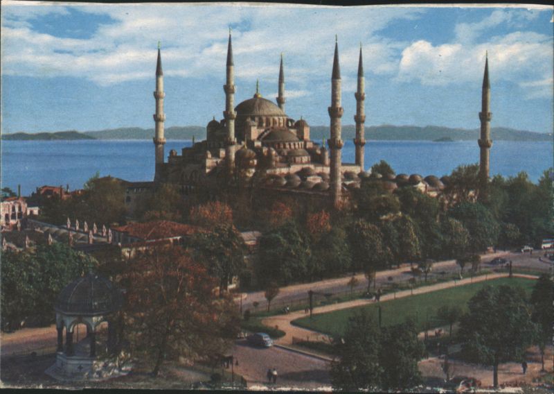 Sultan Ahmet Camii (The Blue Mosque) and its surrounding Istanbul Turkey