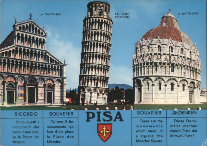 Pisa Cathedral, Leaning Tower, Baptistery - Miracles Square Italy