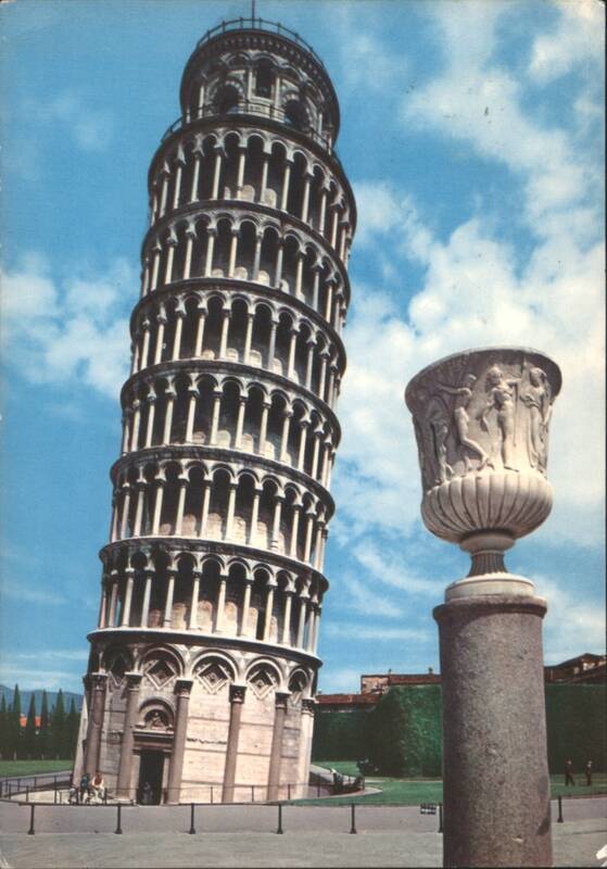 Leaning Tower of Pisa, Decorative Urn Italy