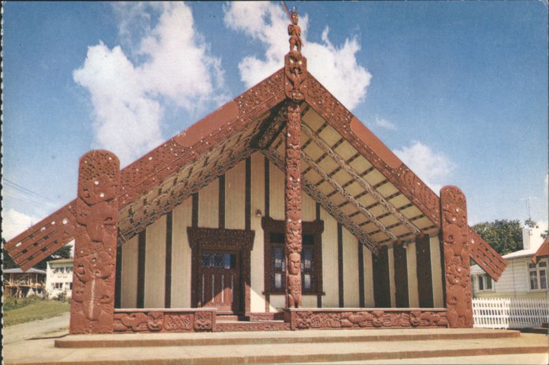 Tamatekapua Meeting House, Ohinemutu, Rotorua New Zealand