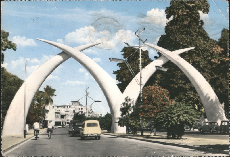 Giant Tusks, Mombasa, Gateway to East Africa Kenya