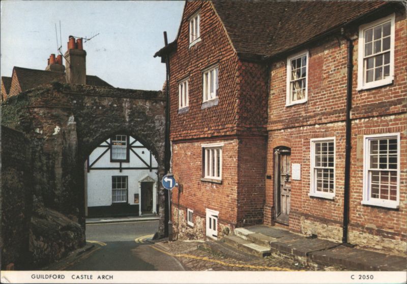 Guildford Castle Arch, Historic Brick Buildings United Kingdom