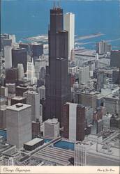 Chicago Skyscrapers - Sears Tower, Standard Oil Building Postcard