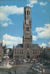 Belfry of Bruges, Town Square Postcard