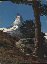Matterhorn, Mt. Cervin, Zermatt Postcard
