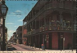 French Quarter Balconies, New Orleans Postcard