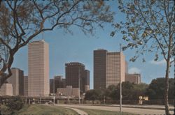 Spectacular Skyline View, Nation's Sixth Largest City Postcard