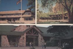 Bryce, Zion, Grand Canyon North Rim National Parks Lodges Postcard