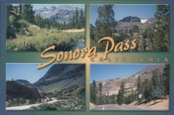 Sonora Pass California Mountain Views Postcard