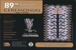 89th Gallup Inter-Tribal Indian Ceremonial, NM 2010 Postcard