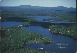 Fish Creek Ponds Campsite, New York Postcard