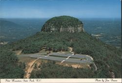 Pilot Mountain State Park, NC - Summit Parking Area Postcard