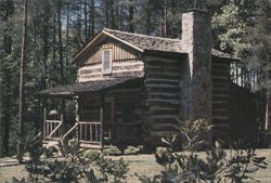 Pilot Knob Bed & Breakfast Inn Log Cabin Postcard