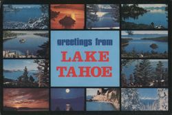 Greetings From Lake Tahoe, Multi-View Scenic Postcard