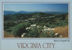 Panoramic View of Historic Virginia City Postcard