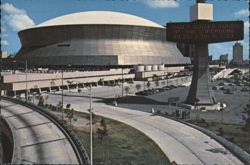 Louisiana Superdome, Daily Guided Tours Postcard