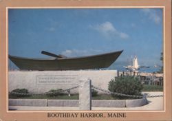 Boothbay Harbor Fishermen's Memorial Postcard