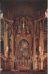 Sacred Heart Chapel, Notre Dame Church, Montréal Postcard