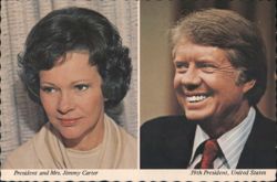 President Jimmy Carter & Mrs. Rosalynn Carter Postcard