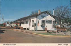 Old Railroad Depot, Jimmy Carter Campaign Headquarters Postcard