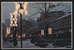 Winter at Faneuil Hall Marketplace, Boston Postcard