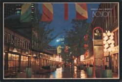 Faneuil Hall Market, Boston at Night Postcard