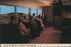 Simulated Train Ride, Crawford Notch, New Hampshire Postcard