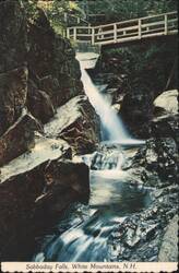Sabbaday Falls, White Mountains, NH Postcard