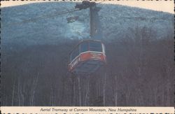 Aerial Tramway at Cannon Mountain, Franconia Notch Postcard