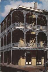 Lace Balconies, 700 Royal Street, New Orleans Postcard