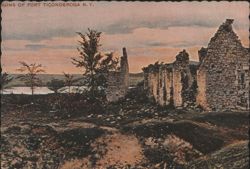 Ruins of Fort Ticonderoga, New York Postcard
