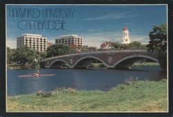 Harvard University, Weeks Footbridge, Charles River Postcard
