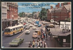 Harvard Square, Cambridge Postcard