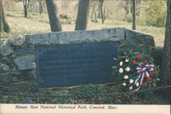 Grave of British Soldiers, Minute Man National Historical Park Postcard