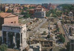 Roman Forum, Arch of Septimius Severus Postcard