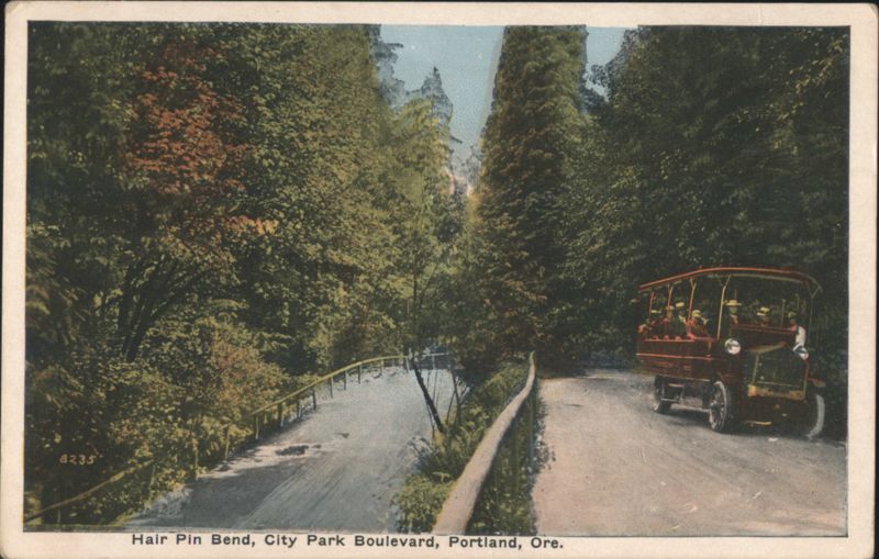 Hair Pin Bend, City Park Boulevard, Portland, OR Oregon