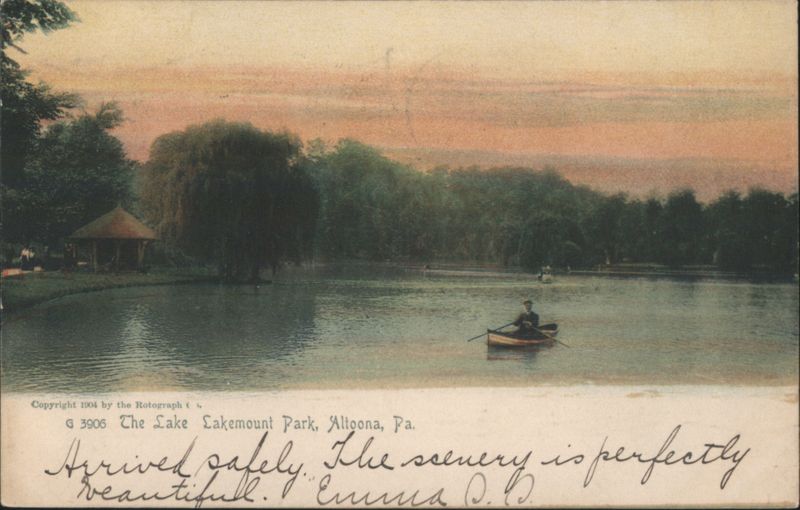The Lake Lakemount Park, Altoona Pennsylvania
