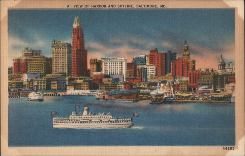 Harbor and Skyline, Baltimore Maryland