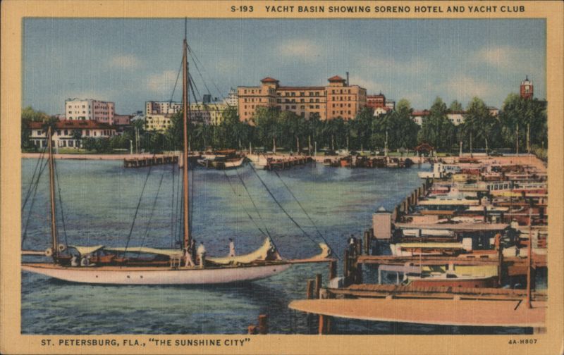 Yacht Basin, Soreno Hotel & Yacht Club St. Petersburg Florida