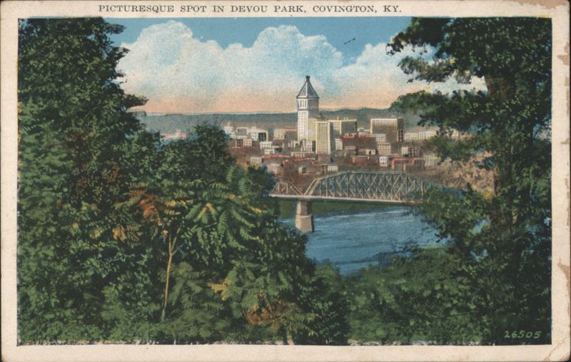 Picturesque Spot in Devou Park Covington Kentucky